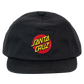 Santa Cruz Classic Dot Snapback Cap Black