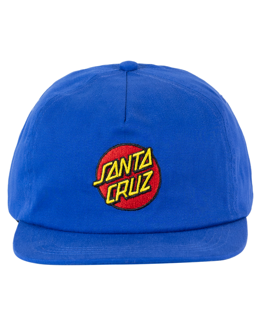 Santa Cruz Classic Dot Snapback Cap Cobalt