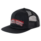Santa Cruz Flamed Collegiate Arch Trucker Black