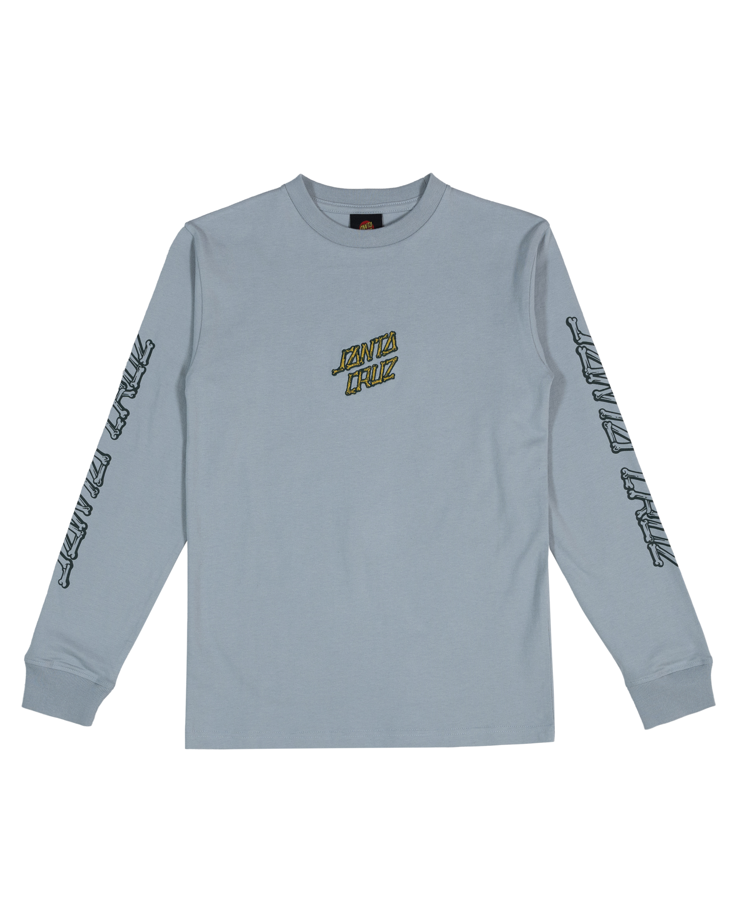 Santa Cruz Brain Dot Centre Hollow Strip Long Sleeve Tee Slate