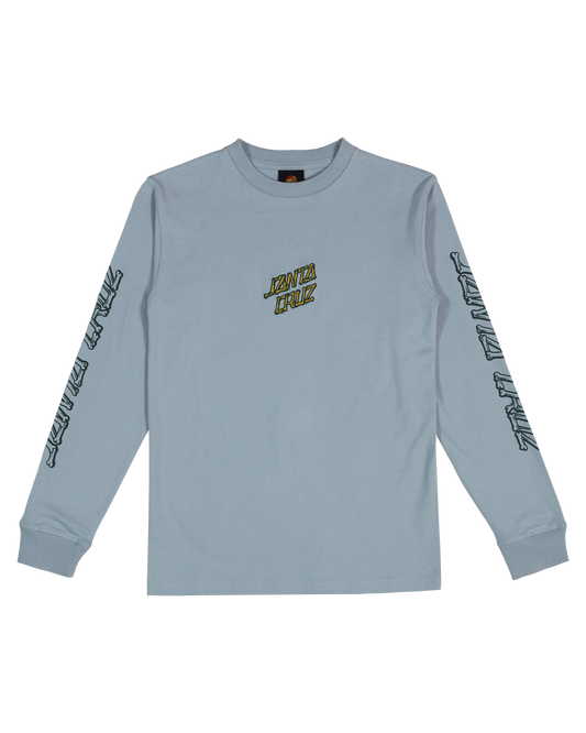 Santa Cruz Brain Dot Centre Hollow Strip Long Sleeve Tee Slate