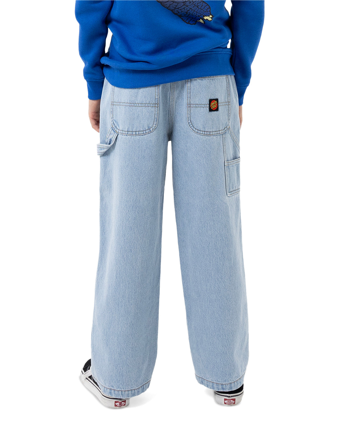 Santa Cruz Classic Dot Carpenter Jeans Light Washed Indigo