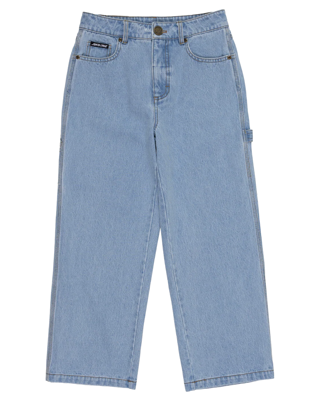 Santa Cruz Classic Dot Carpenter Jeans Light Washed Indigo