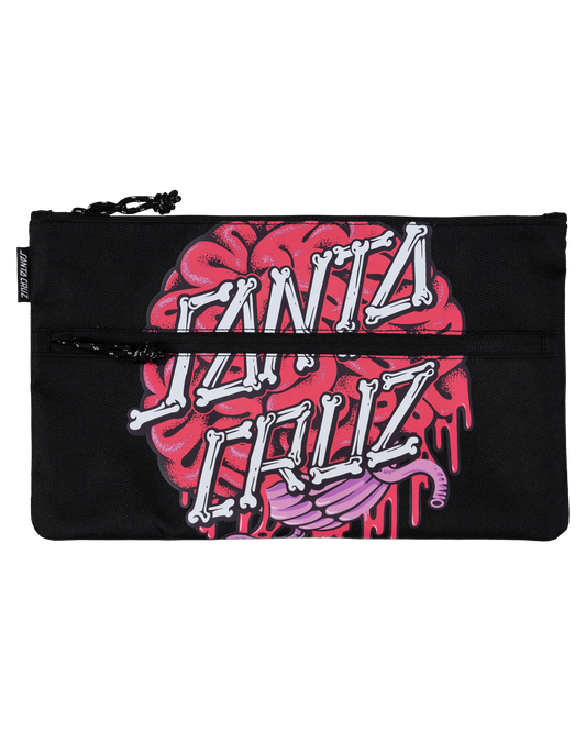 Santa Cruz Brain Dot Dual Zip Pencil Case