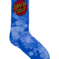 Santa Cruz Dye Crew Sock 2pack Blue Tie Dye | Teal Tie Dye