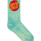 Santa Cruz Dye Crew Sock 2pack Blue Tie Dye | Teal Tie Dye