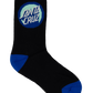 Santa Cruz Bold Shadow Dot Crew Sock Black | White | Grey Marle