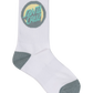 Santa Cruz Bold Shadow Dot Crew Sock Black | White | Grey Marle