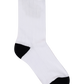 Santa Cruz Flamed Stack Upside Down Crew Sock 2 Pack White | Black