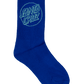 Santa Cruz Opus Dot Crew Sock 3pack Cobalt | Butter | Teal