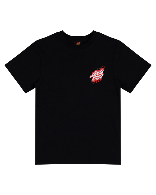 Santa Cruz Flamed Dot Upside Down Tee Black