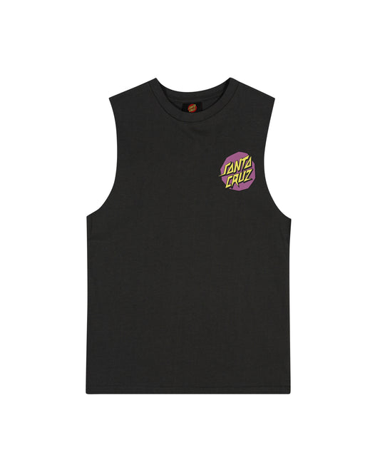 Santa Cruz Meek Scratched Slasher Muscle Tee Onyx