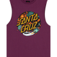 Santa Cruz Space Dot Front Muscle Tee Maroon
