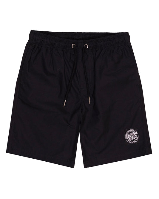 Santa Cruz MFG Cruzier Solid Beach Short Patch Black