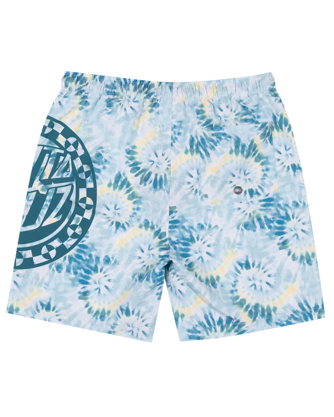 Santa Cruz Malba Crash Dot Mono Boardshort Teal Tie Dye