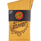 Santa Cruz Burnt Opus Crew Sock 2 Pack Tan | Black
