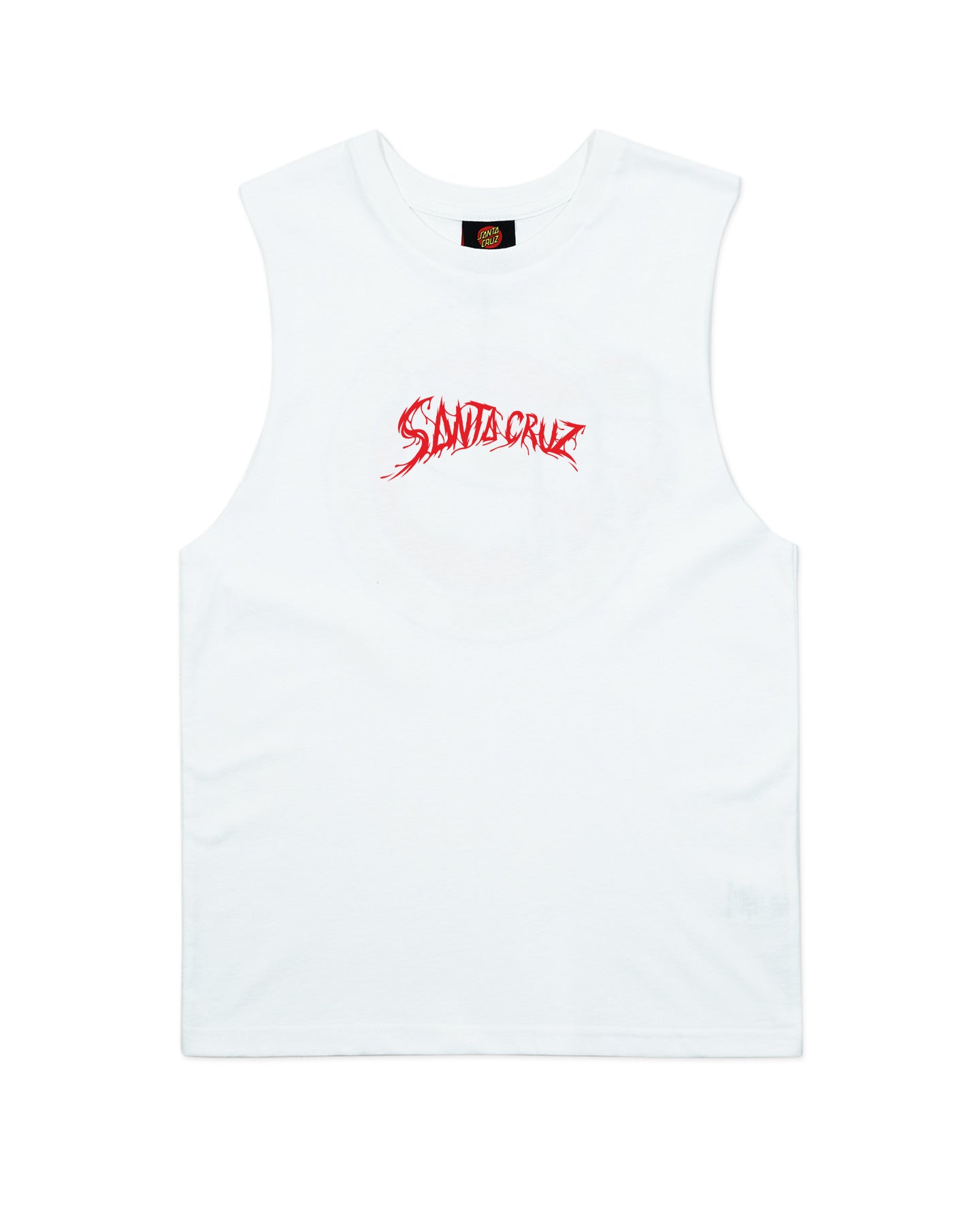 Santa Cruz Bone Slasher Muscle Tee White