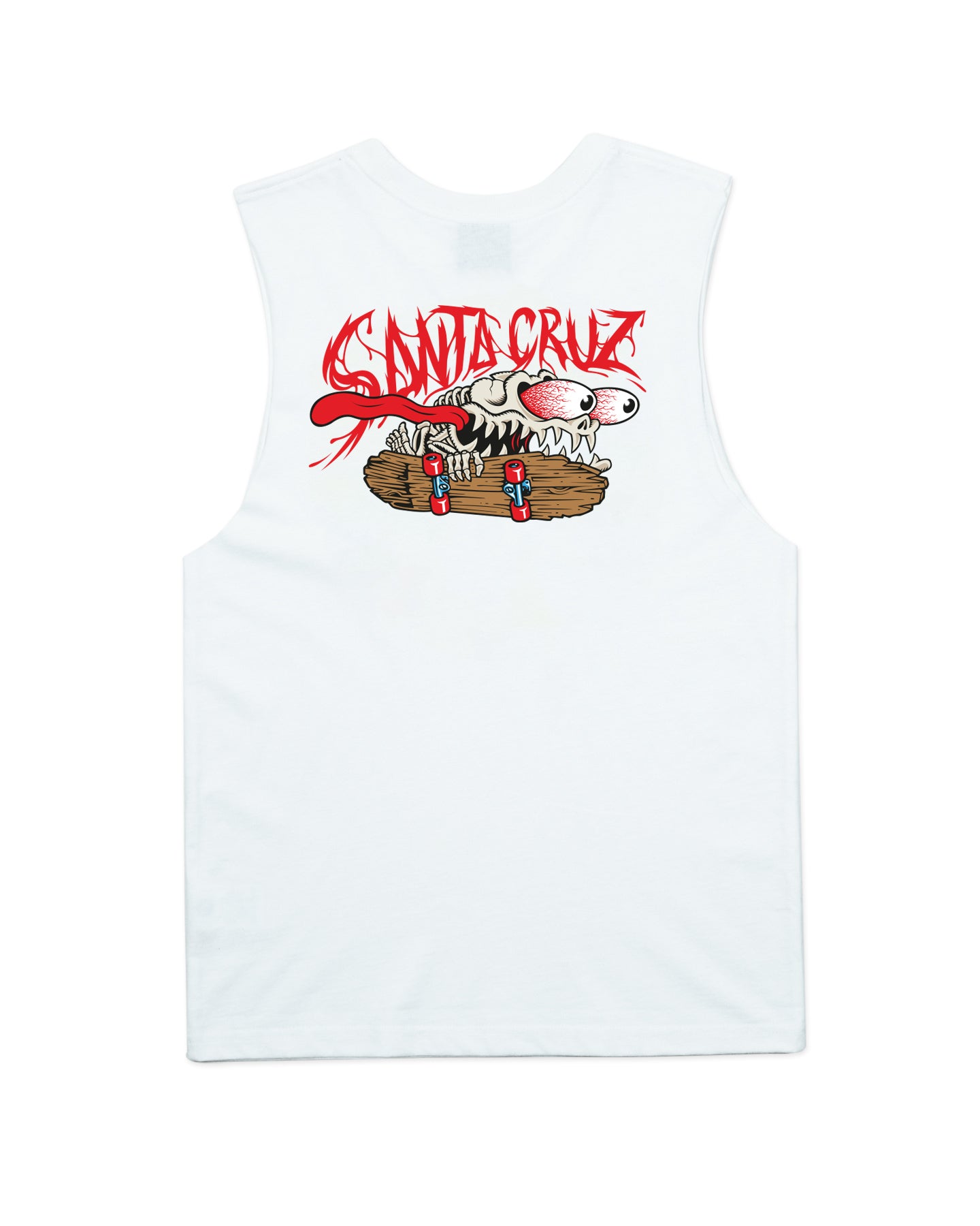 Santa Cruz Bone Slasher Muscle Tee White