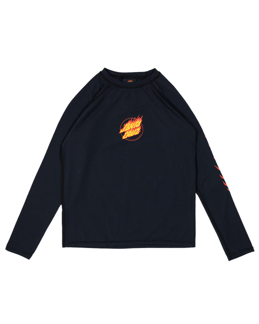 Santa Cruz Flame Dot Hand Rash Guard