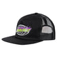 Santa Cruz Global Flame Strip Trucker Cap Black