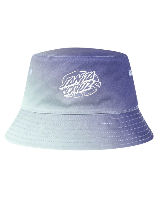 Santa Cruz Universal Dot Reversible Bucket Hat Dark Blue Tie Dye-Navy