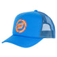 Santa Cruz Flame Ringed Dot Trucker Cap Blue