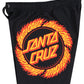 Santa Cruz Flame Ringed Dot Boardshort Black