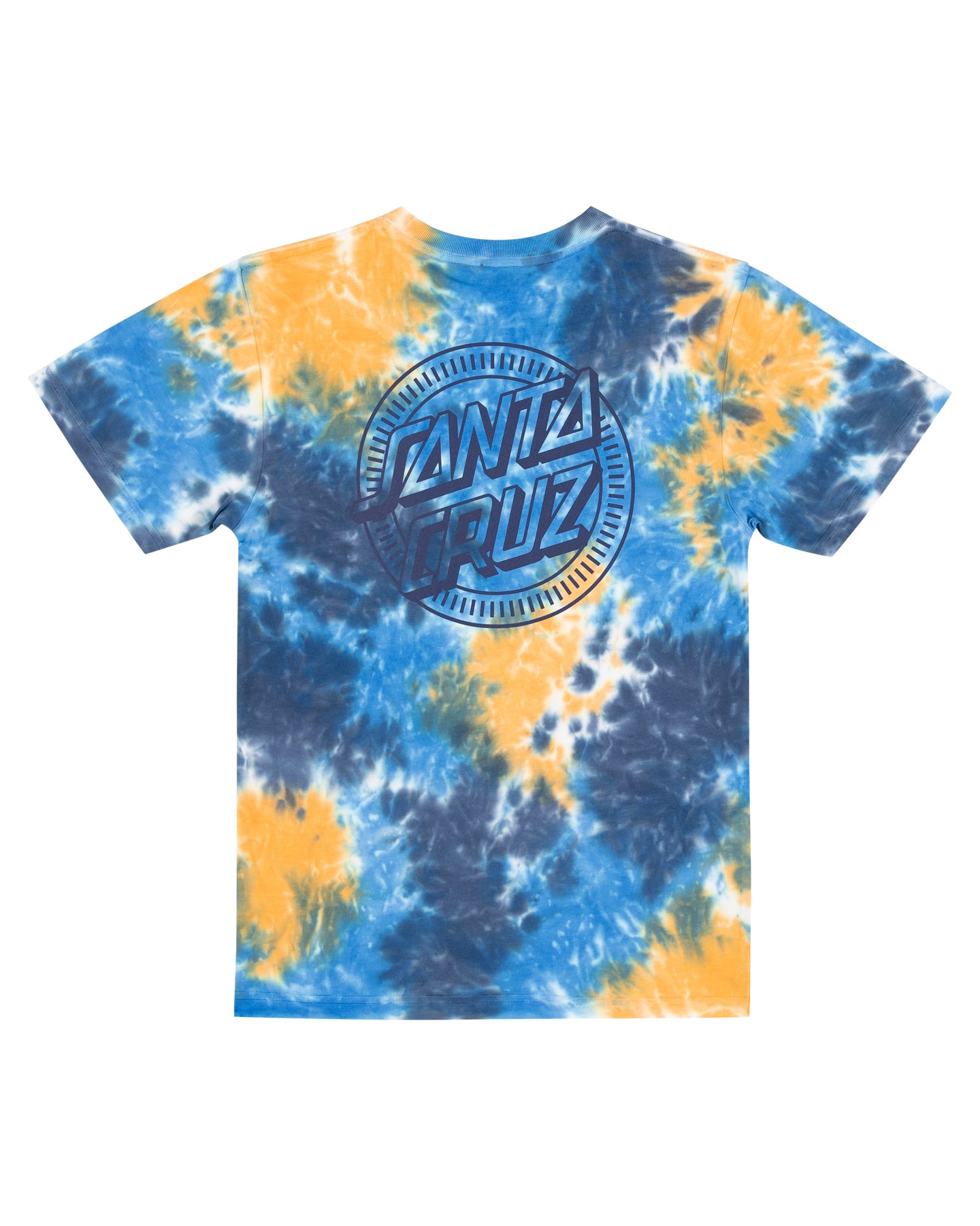 Santa Cruz Industrial Dot Mono Tee Blue Tie Dye