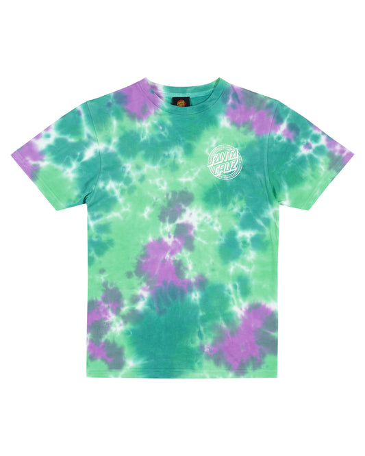 Santa Cruz Industrial Dot Mono Tee Light Green Tie Dye