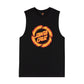 Santa Cruz Flame Ringed Dot Front Muscle Tee Black