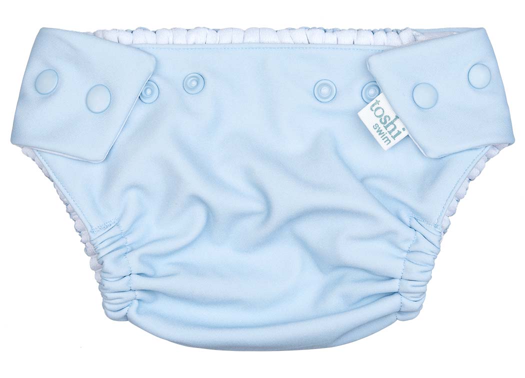 Toshi Swim Nappy Solid Sky