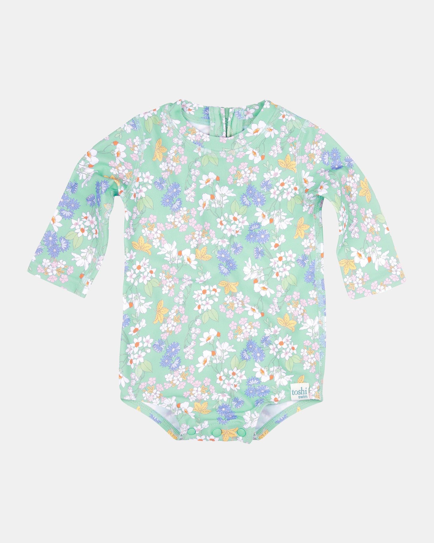 Toshi Swim Onesie Long Sleeve Sea Blossom