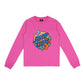 Santa Cruz Take Flight Dot Front LS Tee Pink