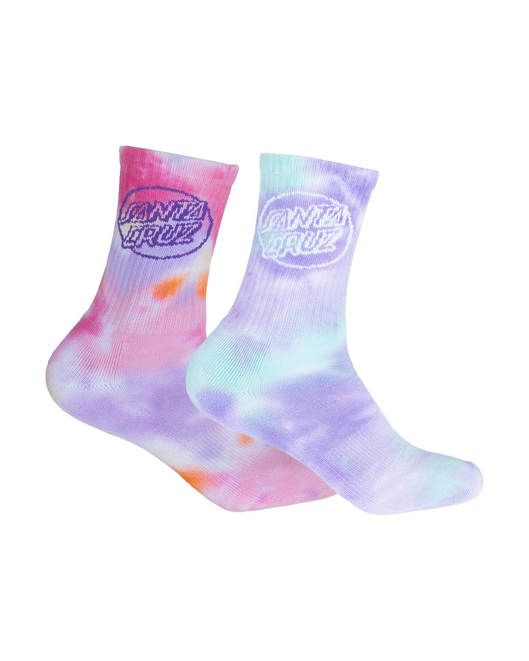 Santa Cruz Opus Dot Tie Dye Crew Sock 2 Pack