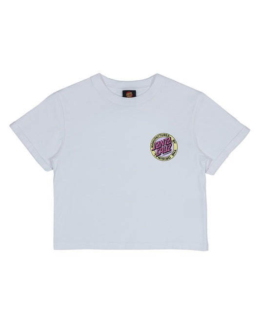 Santa Cruz MFG Retro Dot Tee White