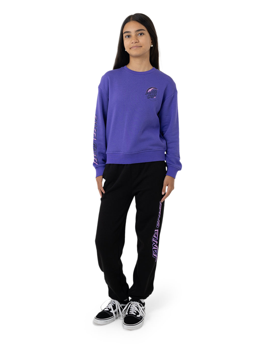 Santa Cruz Seeing Moon Dot Chest Sweater Iris