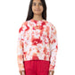 Santa Cruz Free Spirit Floral Stack Front Sweater Pink Coral Tie Dye