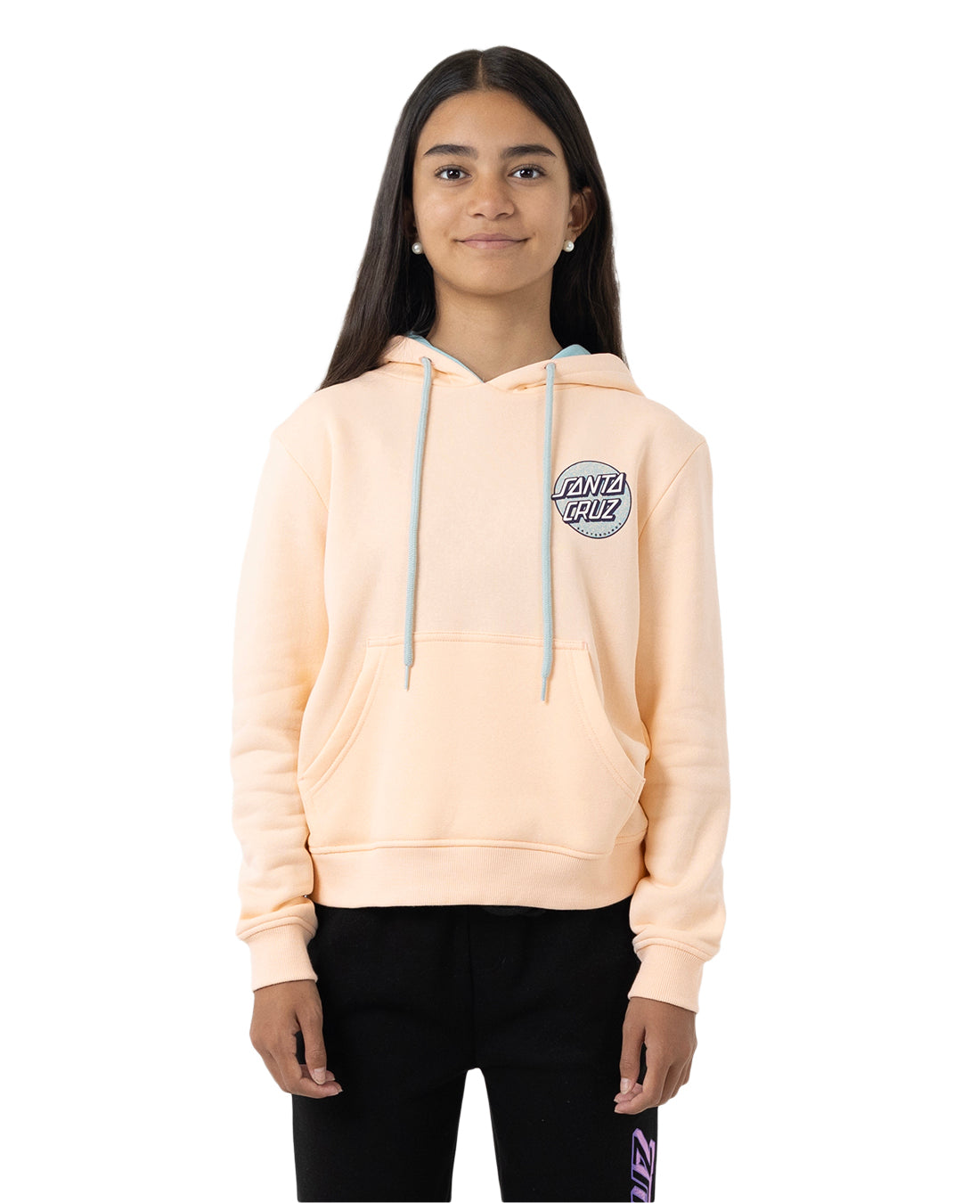Santa Cruz Sprinkle Dot Hoodie Pink Coral