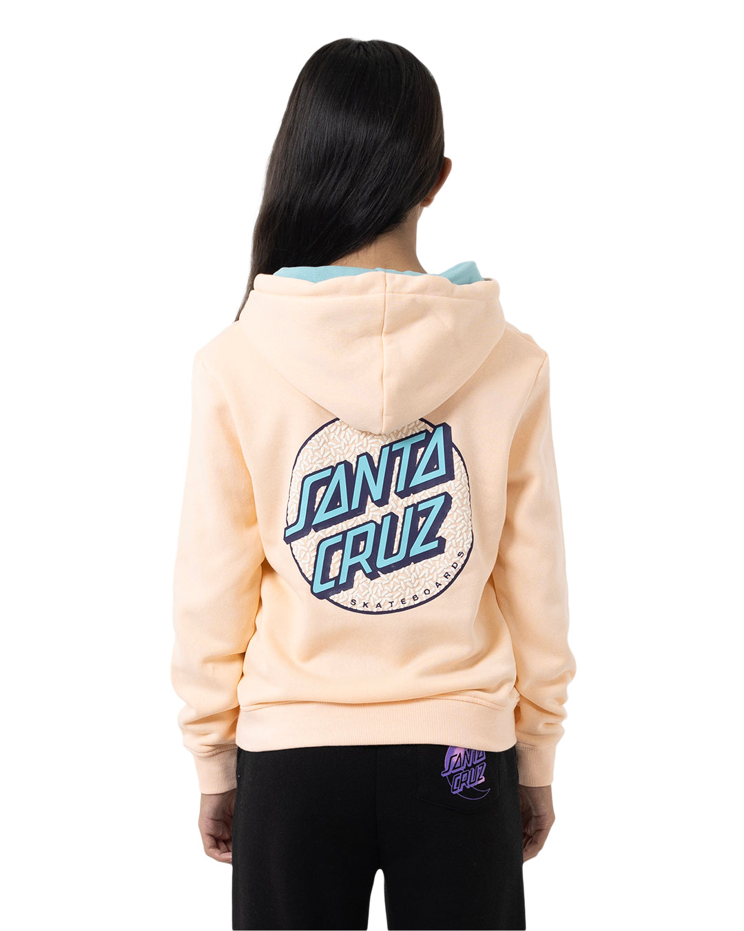Santa Cruz Sprinkle Dot Hoodie Pink Coral