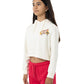 Santa Cruz Free Spirit Floral Chest Hoodie Cream