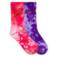 Santa Cruz Free Spirit Stack Crew Sock 2pack Pink Coral | Iris Tie Dye