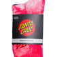 Santa Cruz Free Spirit Stack Crew Sock 2pack Pink Coral | Iris Tie Dye