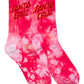 Santa Cruz Free Spirit Stack Crew Sock 2pack Pink Coral | Iris Tie Dye