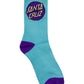 Santa Cruz Other Dot Crew Sock 4pack Rose | White | Turquoise | White