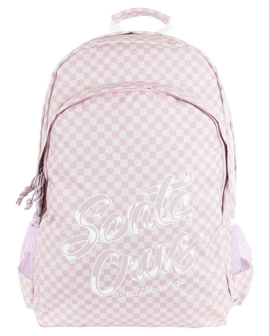 Santa Cruz Ribbon Script Checkboard Backpack