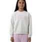 Santa Cruz Collegiate Strip Front Sweater White Marle