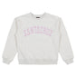 Santa Cruz Collegiate Strip Front Sweater White Marle