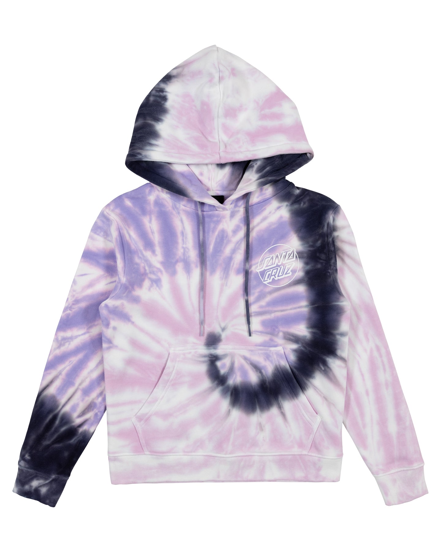 Santa Cruz Opus Dot Chest Hoodie Pink Tie Dye