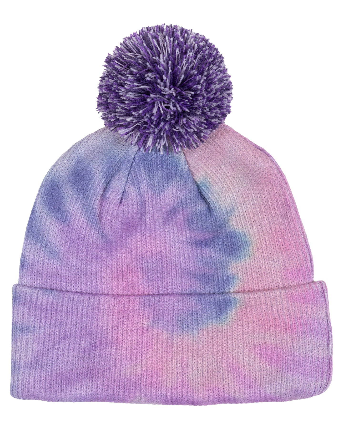 Santa Cruz Opus Dot Bobble Beanie Pink Tie Dye