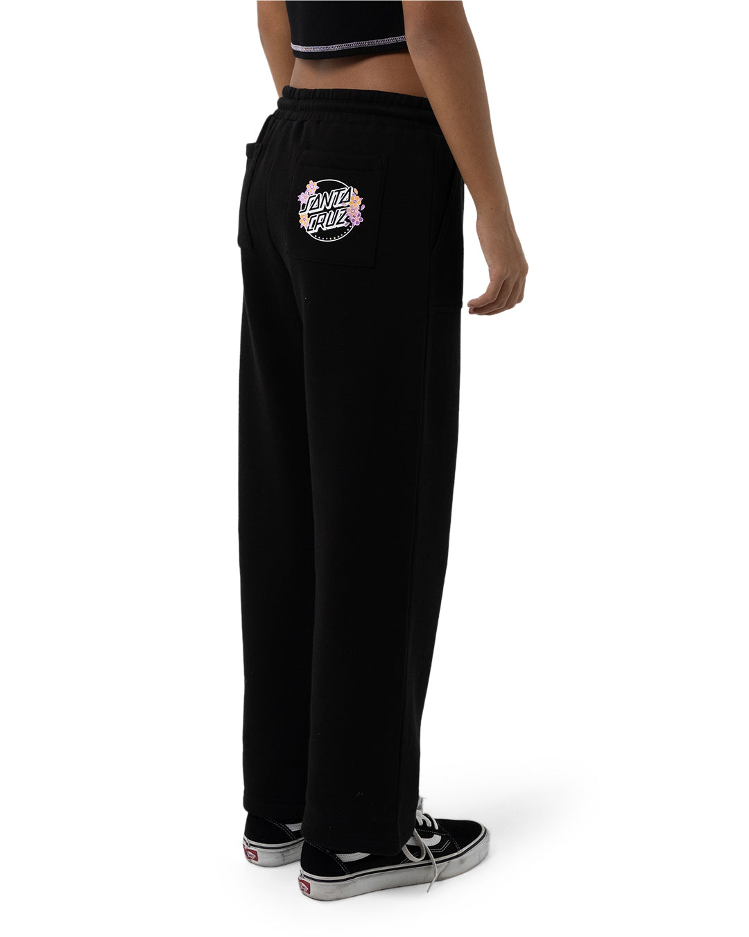 Santa Cruz Blooming Stack Dot Track Pants Black